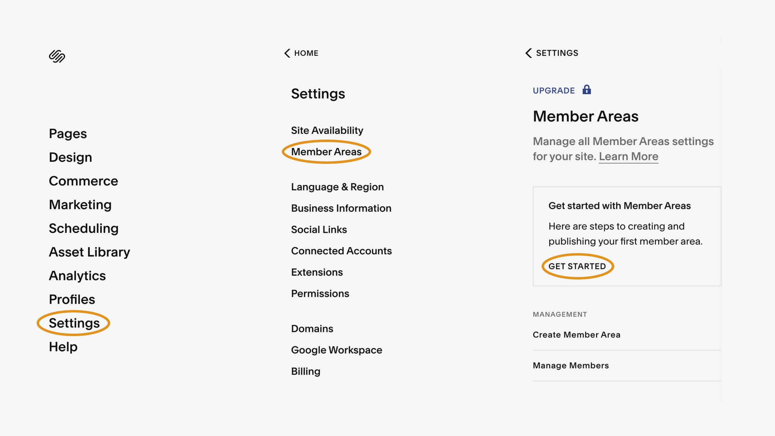 Squarespace Member Areas Setup