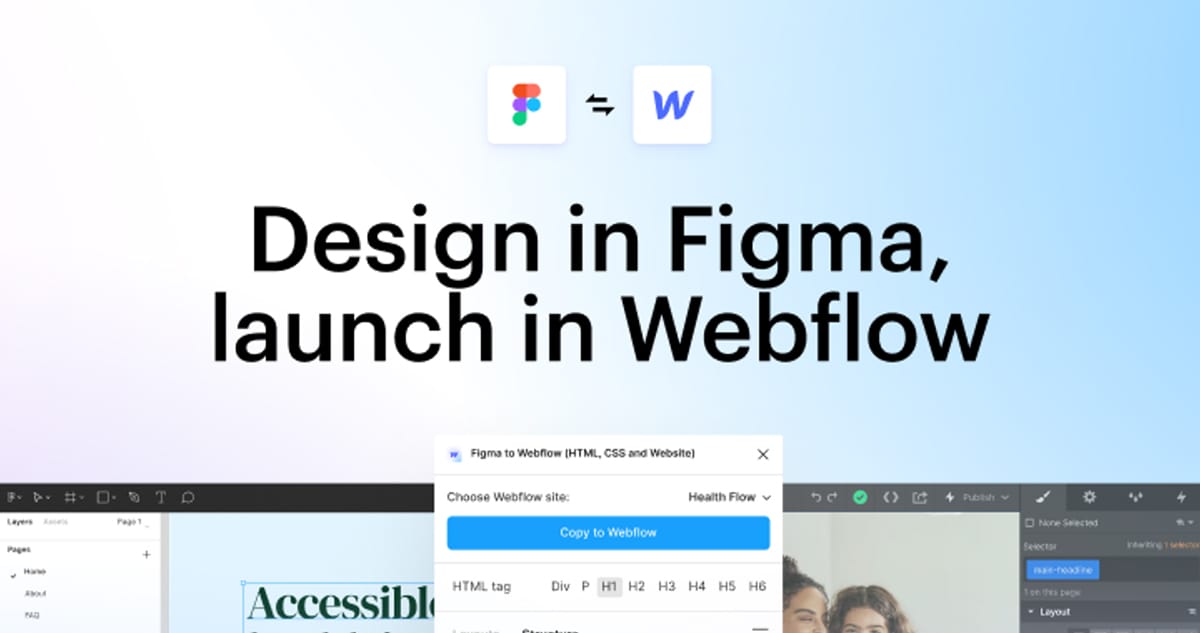  Design in Figma, launch in Webflow