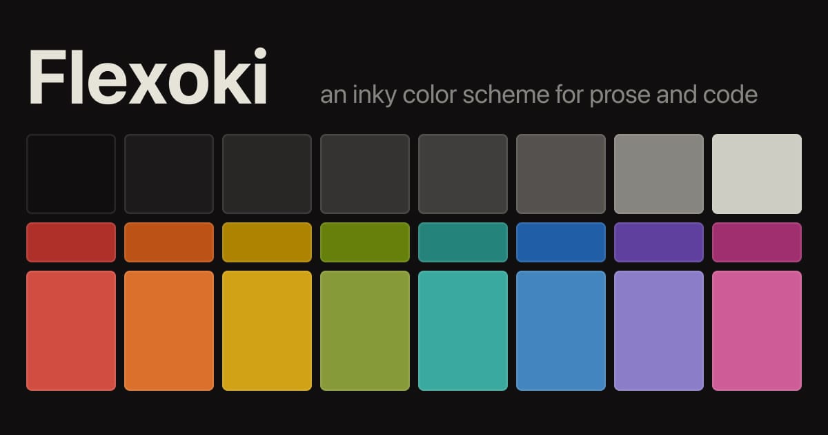  Flexoki color scheme