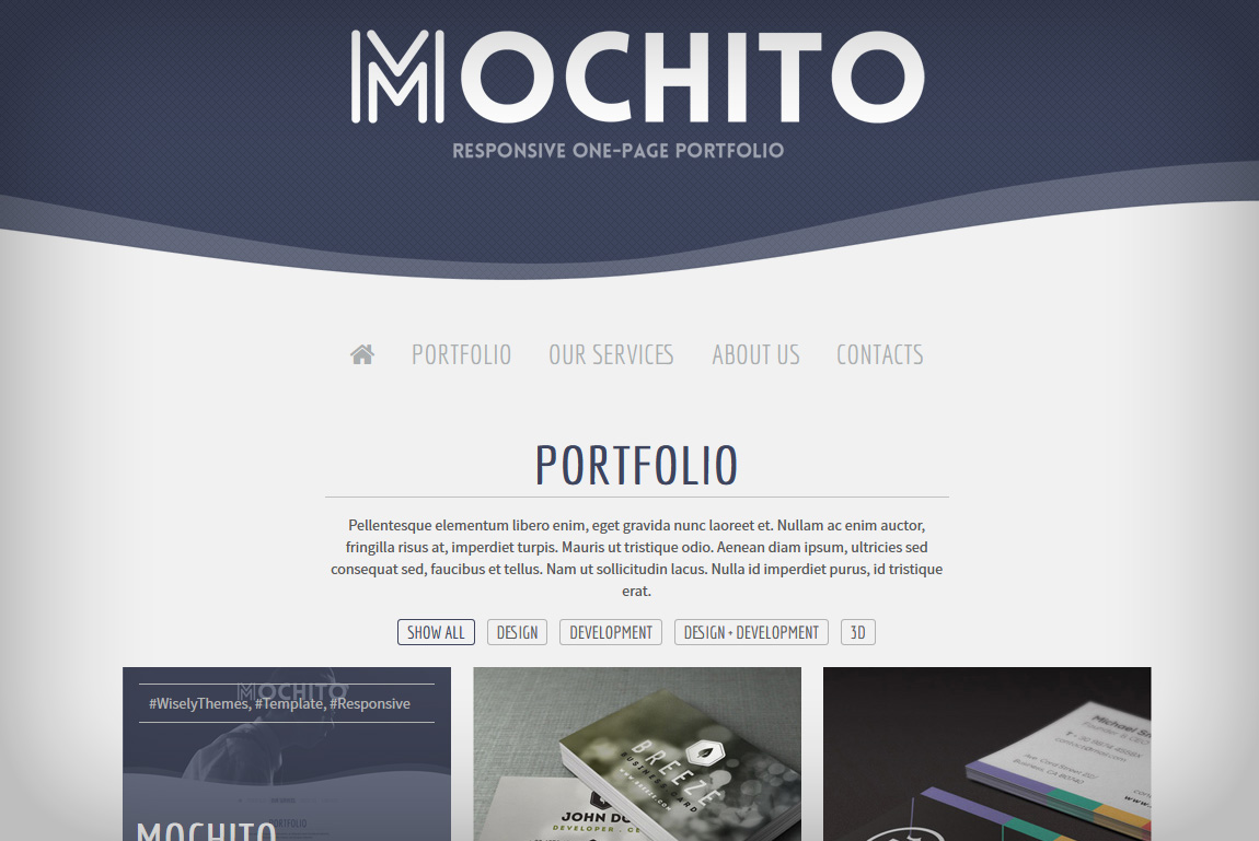 Mochito - One Page Template Review